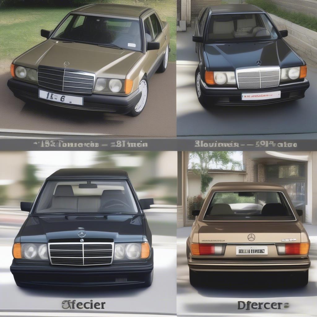 Mercedes 190e Felgengrößen Vergleich