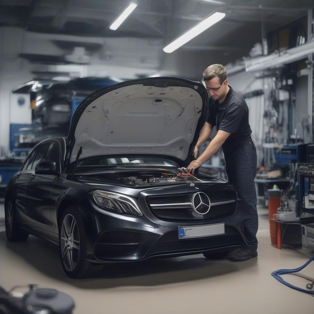 Modernste Diagnosetechnik für Mercedes Benz an der Ingolstädter Straße