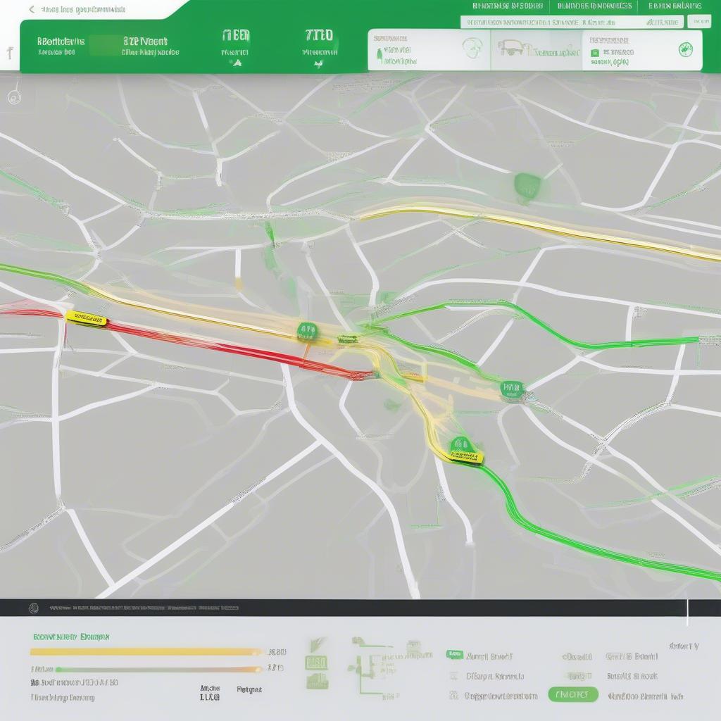 Mercedes Benz Live Traffic Anzeige auf dem Navigationsbildschirm