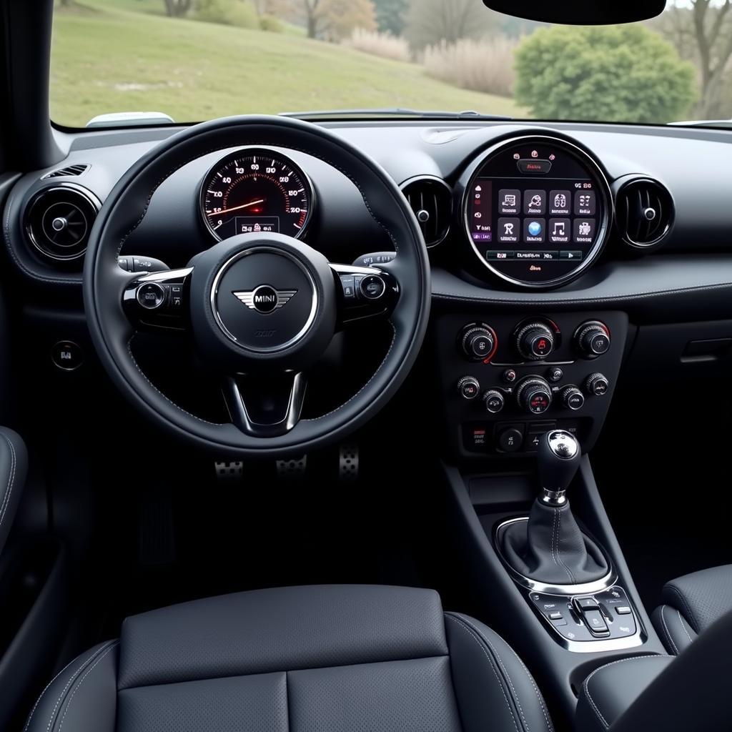 Innenansicht des MINI F57 Cockpits