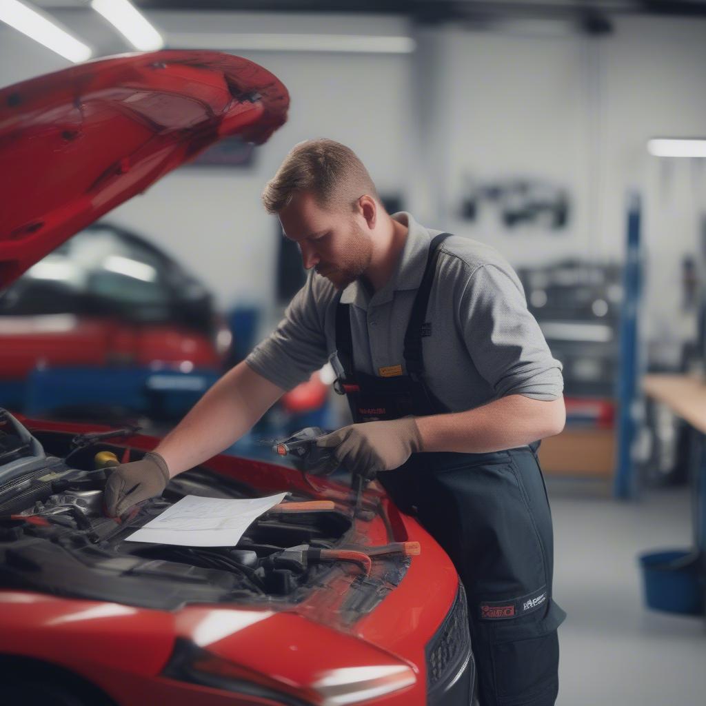 Moderne Diagnosegeräte im Einsatz bei Lacher Autohaus