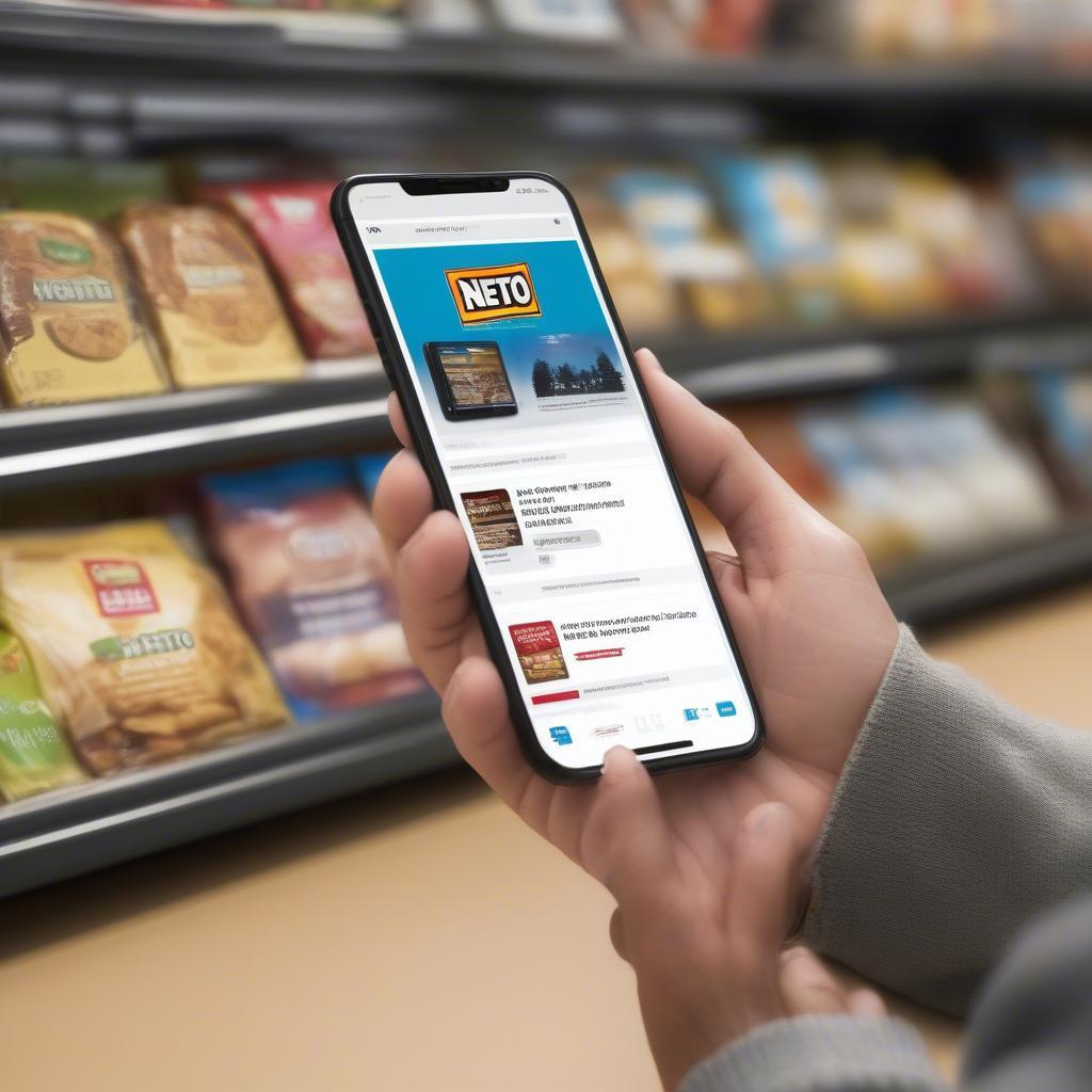 Netto Online Prospekt auf dem Smartphone