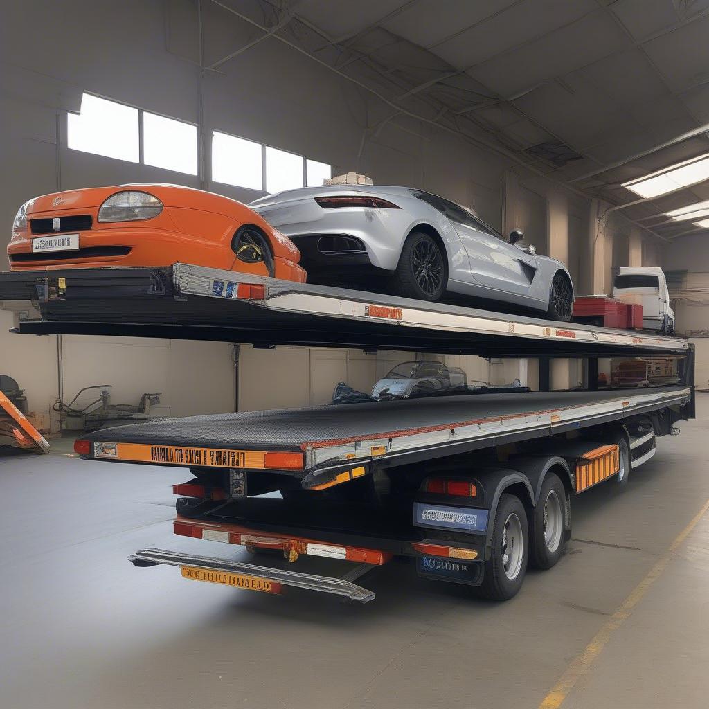 Offener Autotransporter für PKW Transport