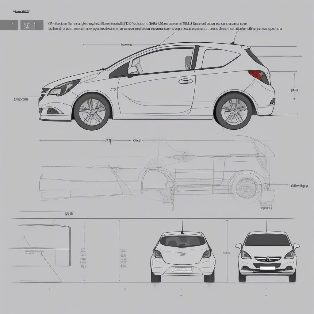 Opel Corsa D 1.4 Abmessungen