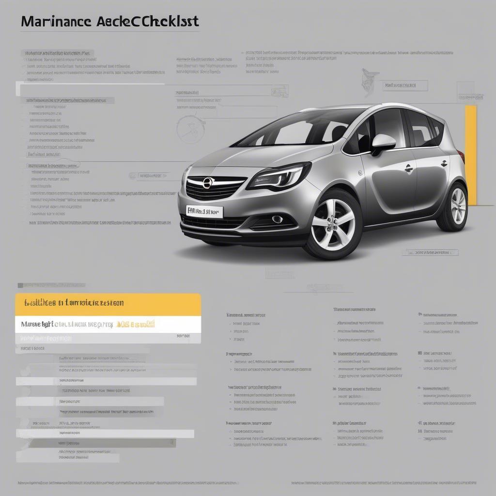 Wartung Checkliste Opel Meriva