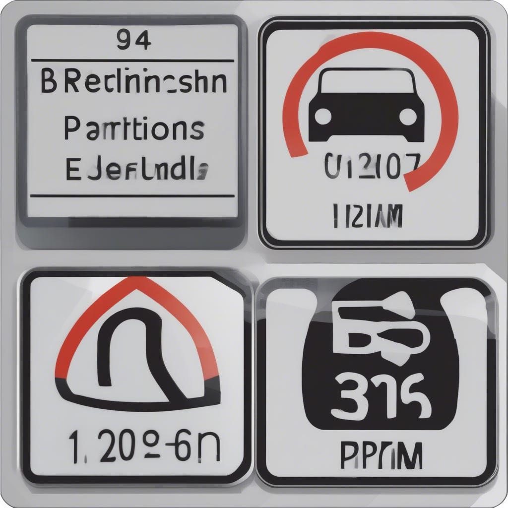 Verkehrszeichen für Parken werktags 8-18 Uhr