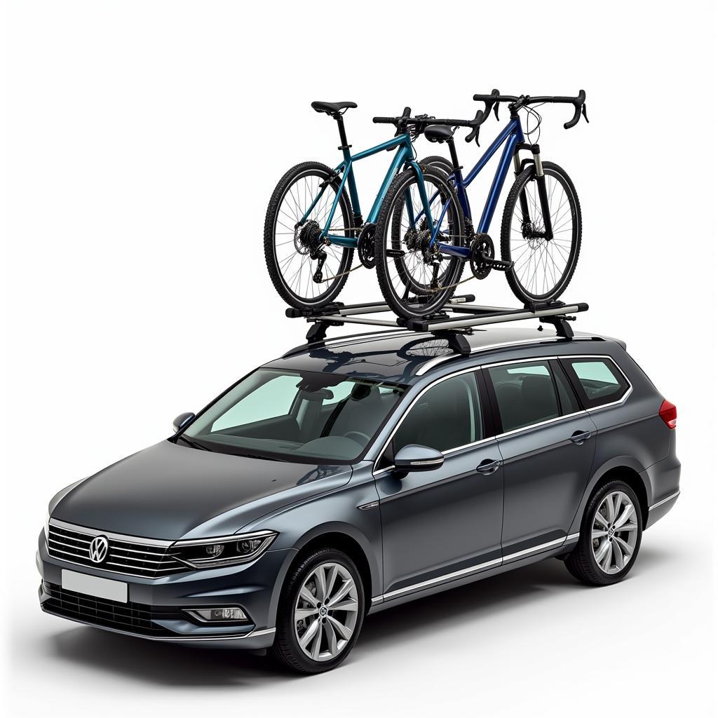 Fahrradträger für VW Passat auf dem Dach