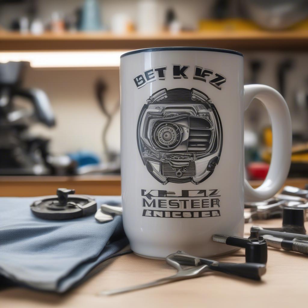 Personalisierte Tasse für Kfz-Meister