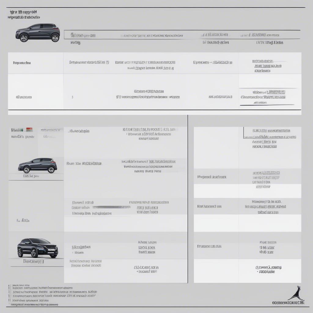 Peugeot 3008 Gewichtstabelle