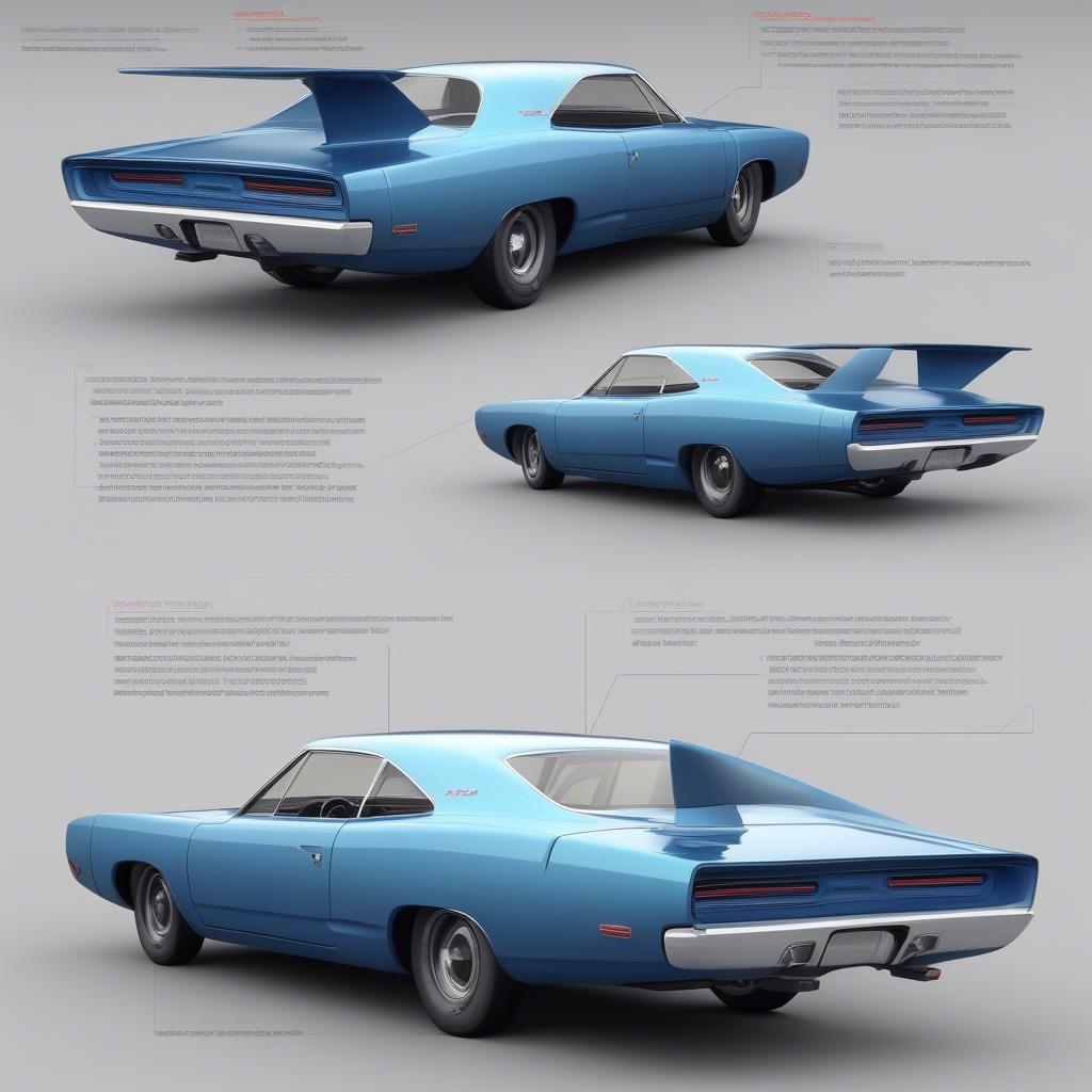 Aerodynamisches Design des Plymouth Roadrunner Superbird