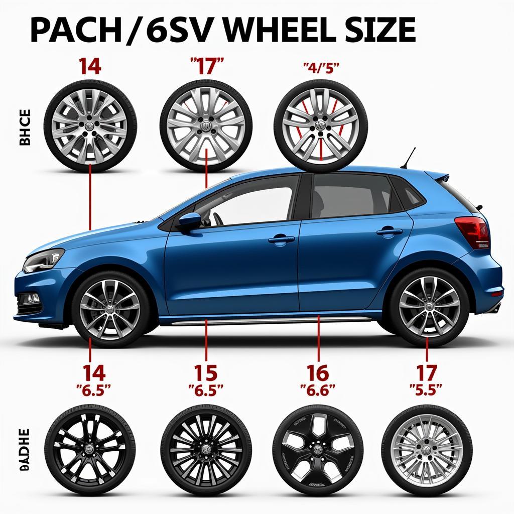 Polo 6R Felgengrößen Vergleich