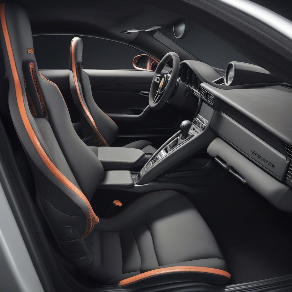 Interieur des Porsche 911 991 GT3 RS