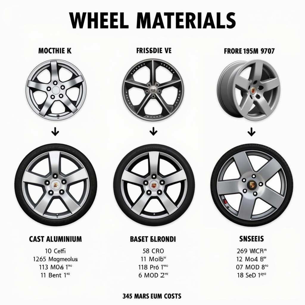 Porsche 997 Felgenmaterialien: Aluminium, Magnesium, Geschmiedet