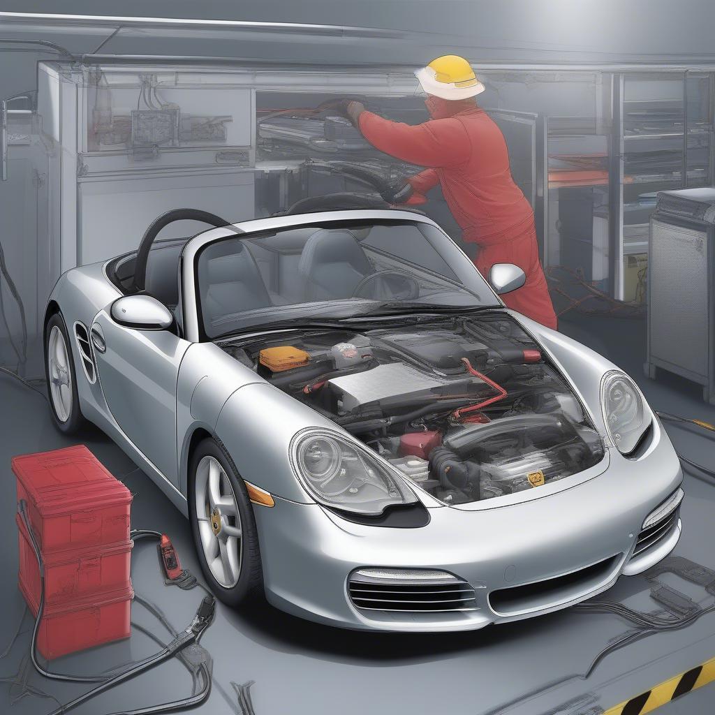 Porsche Boxster Mobile Diagnose Sicherheit