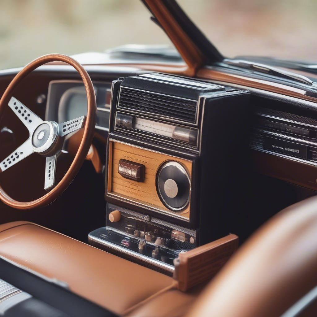 Radio Kassette im Auto: Ein nostalgischer Blick auf die Vergangenheit.