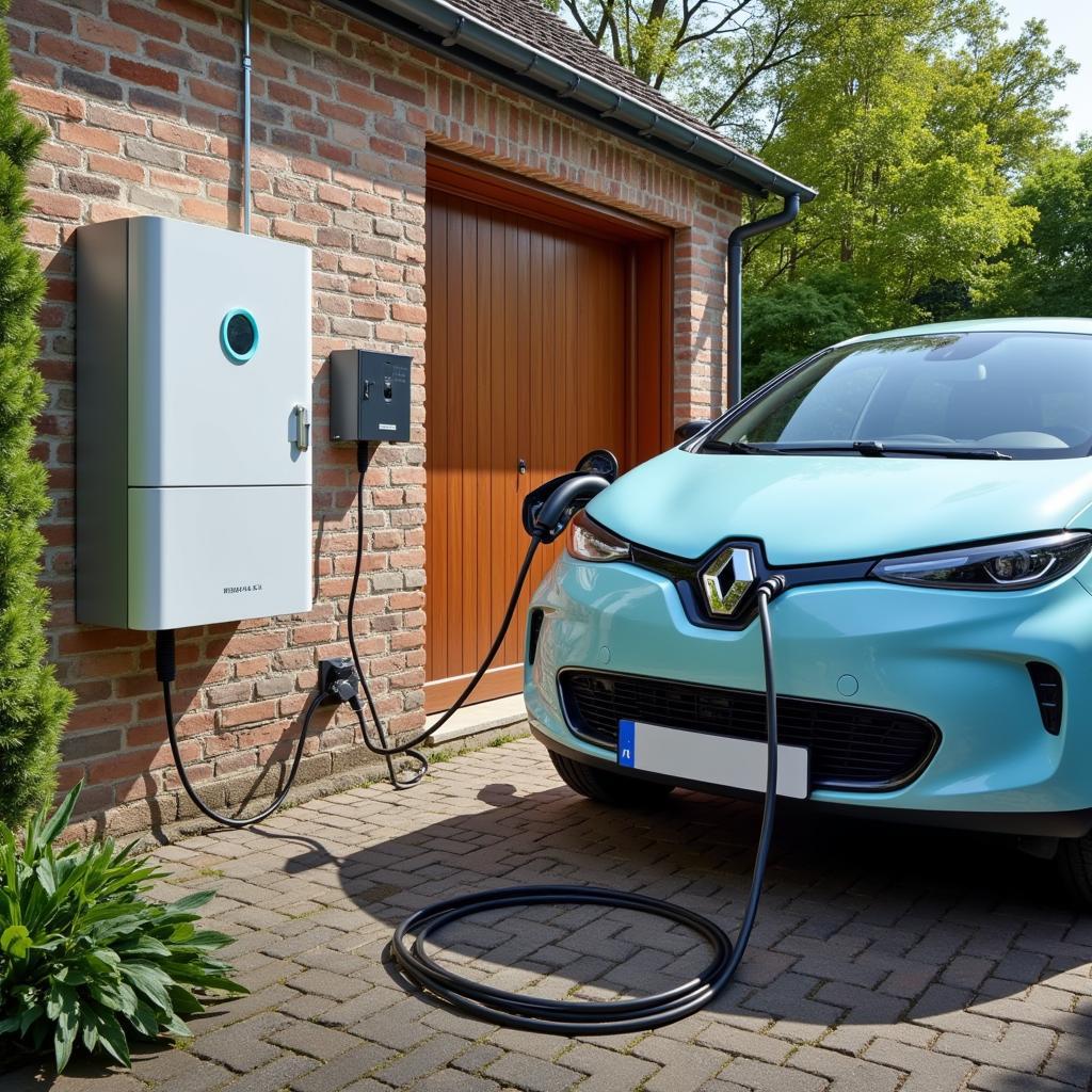 Renault Zoe lädt zu Hause