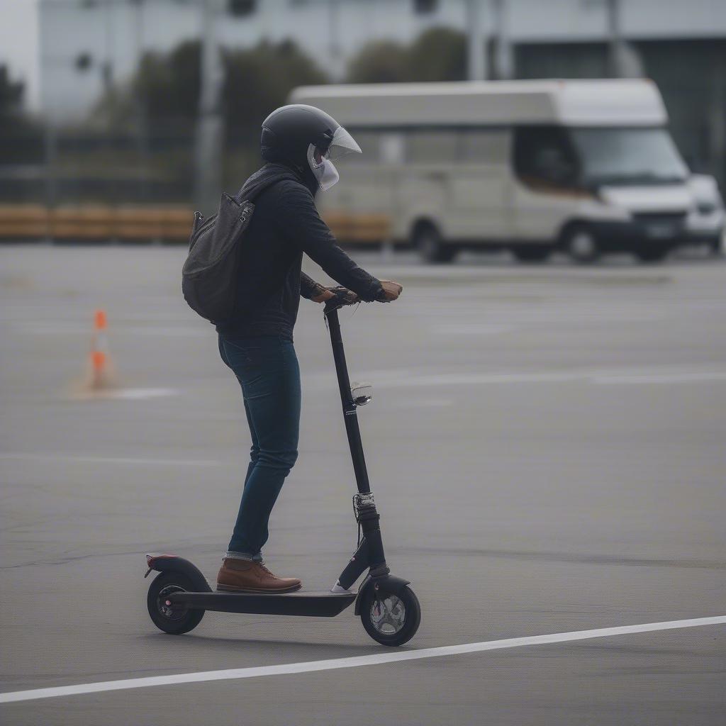 Roller fahren ohne Erfahrung: Übungsplatz