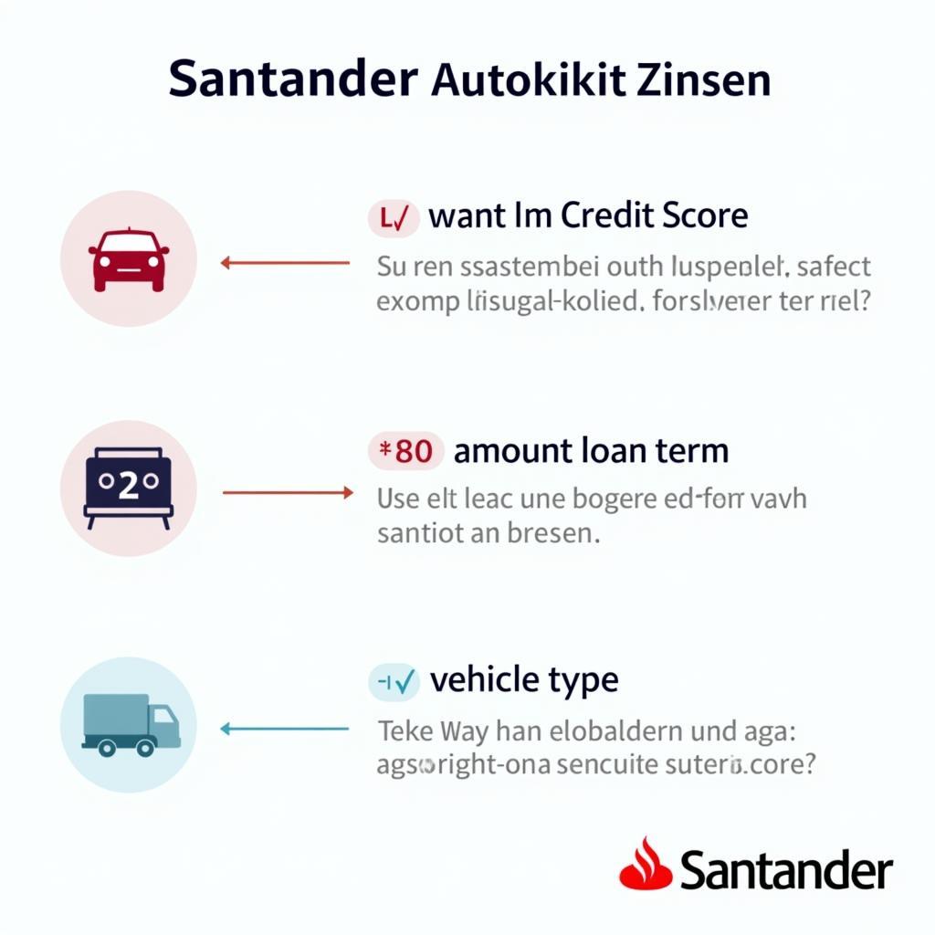 Faktoren die die Santander Autokredit Zinsen beeinflussen