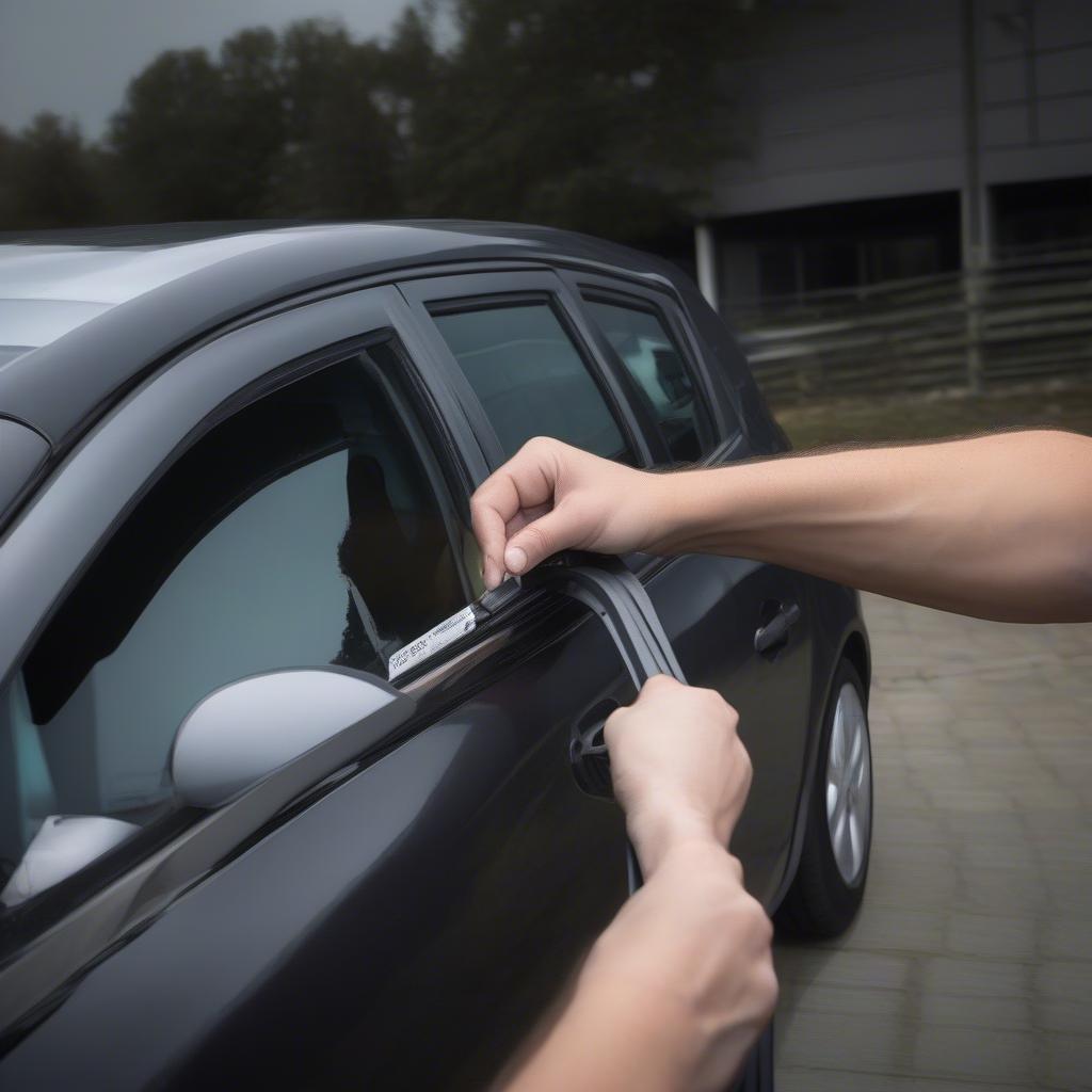 Montage neuer Scheibenwischer am Opel Astra H