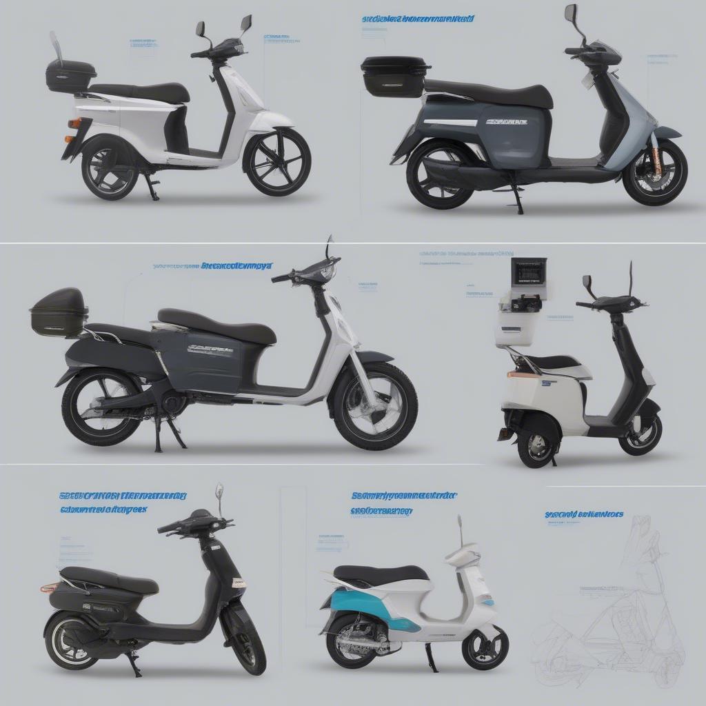 Verschiedene Modelle der Schwalbe Moped Elektro im Vergleich.