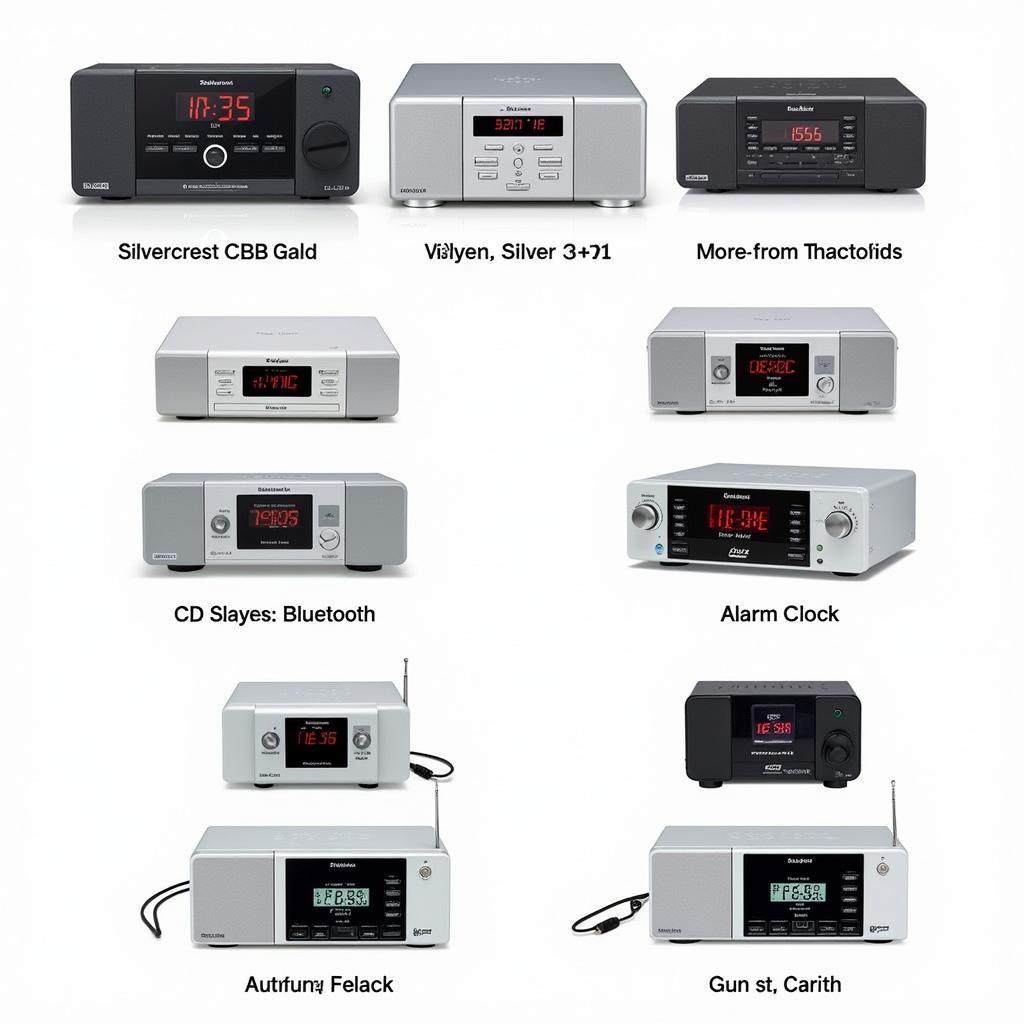 Verschiedene Silvercrest Radio DAB+ Modelle