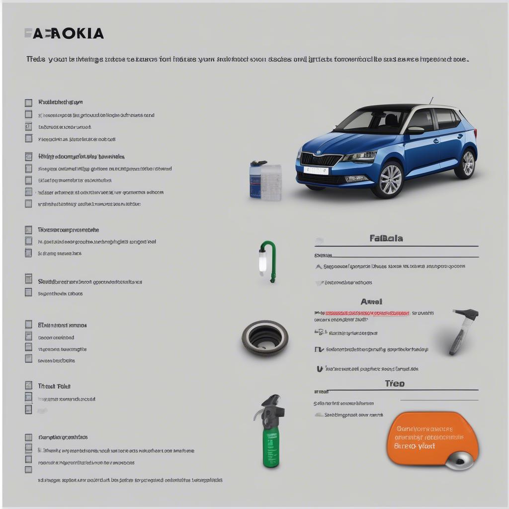 Checkliste für die Skoda Fabia Inspektion