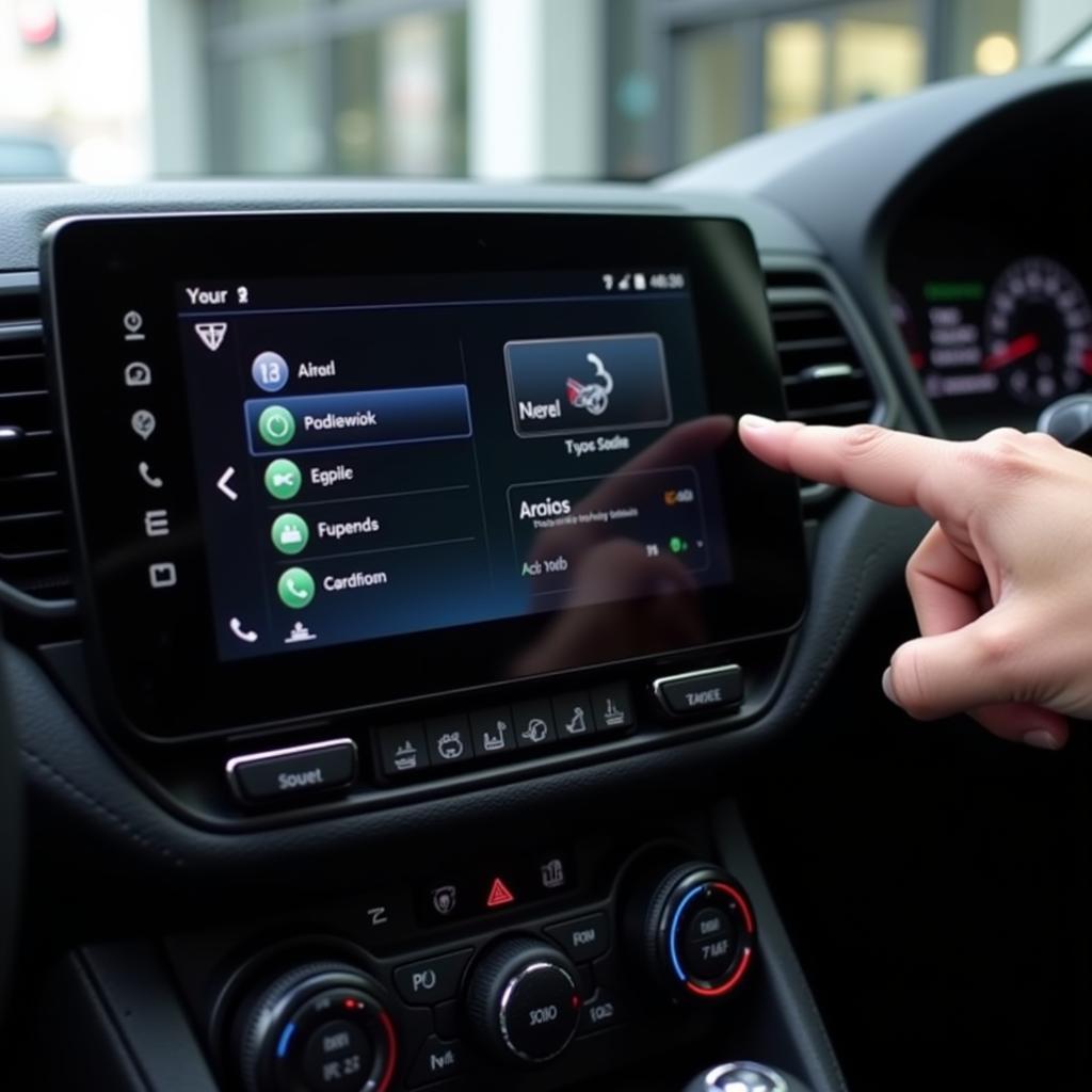 Bedienung des Skoda Infotainment Systems über den Touchscreen