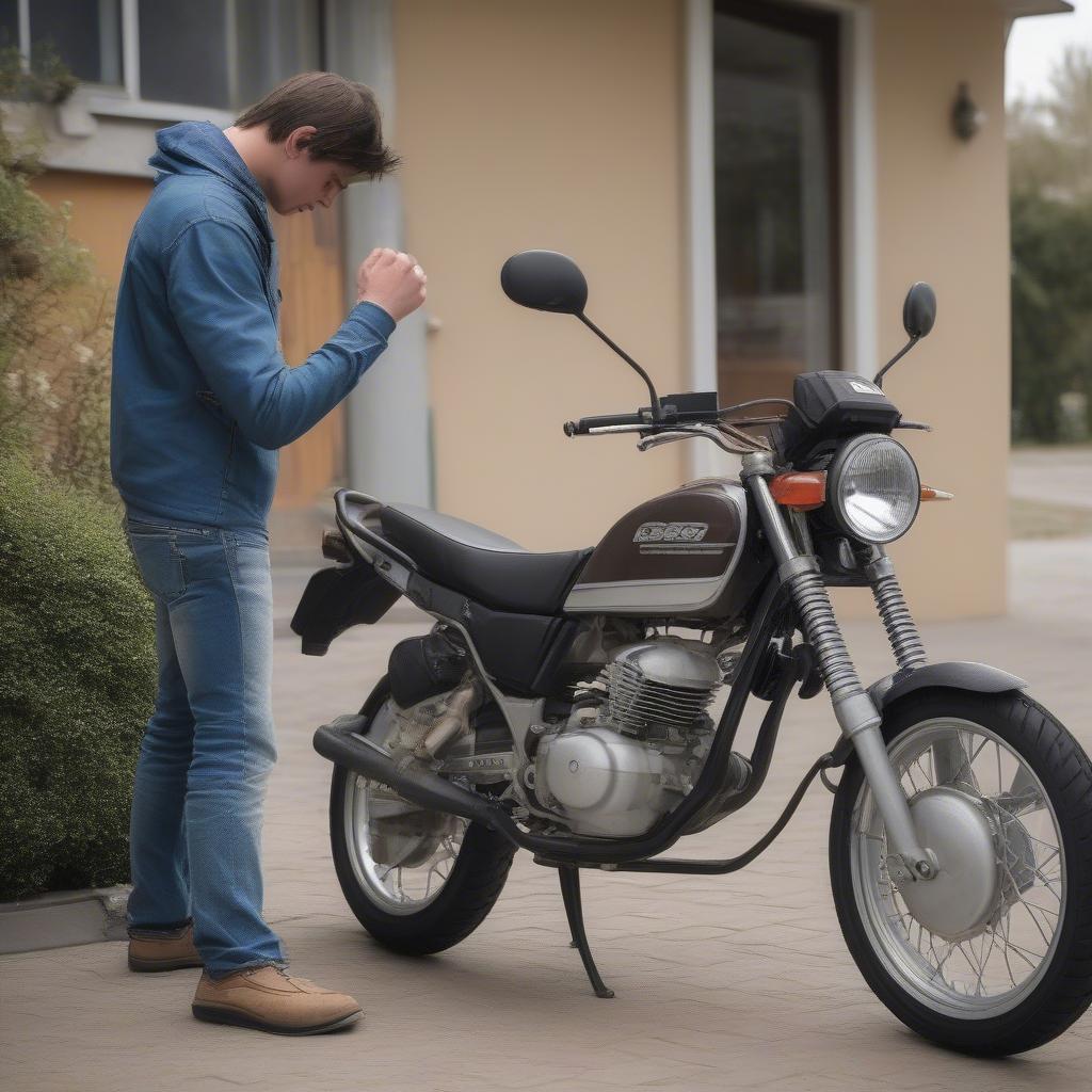 Startschwierigkeiten bei einem 125ccm Motor