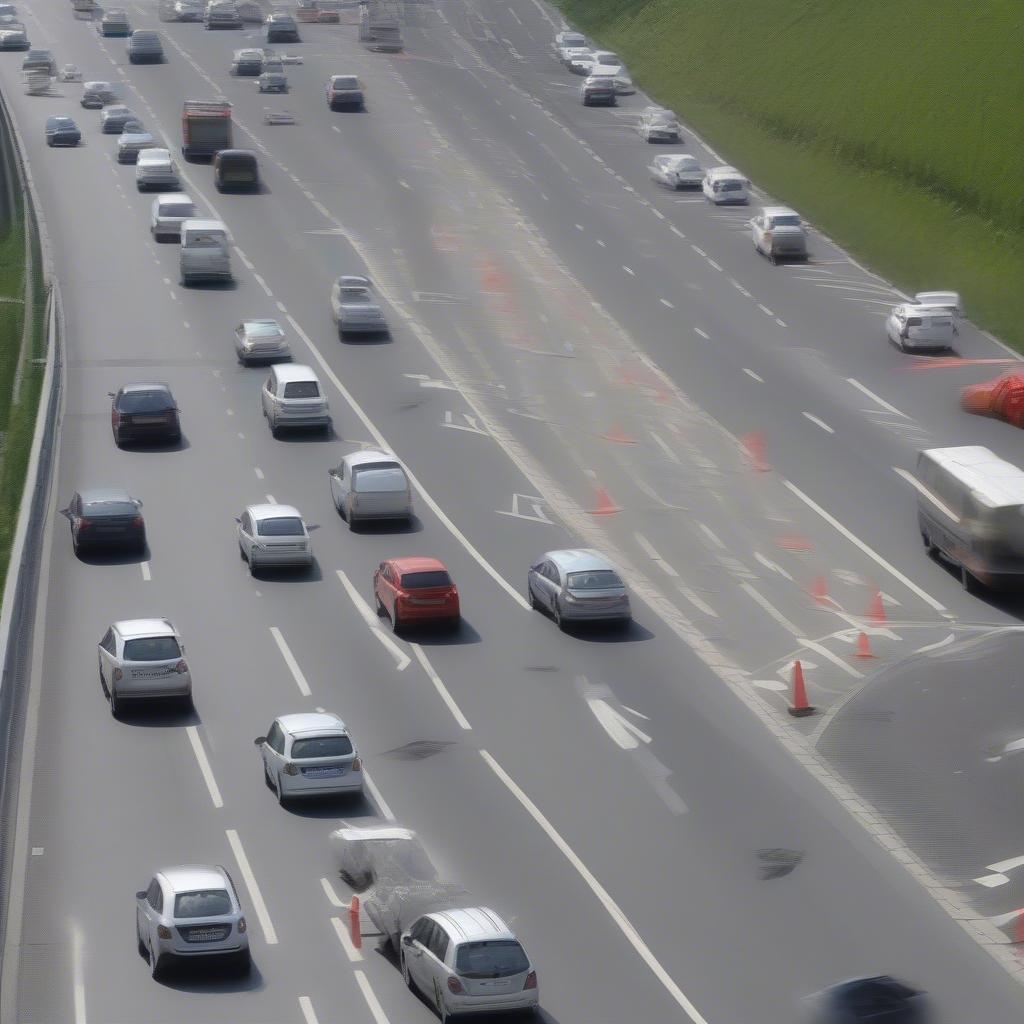 Rettungsgasse am Kamener Kreuz