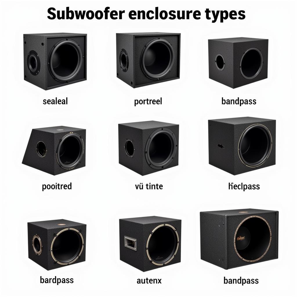 Subwoofer Gehäusetypen Vergleich