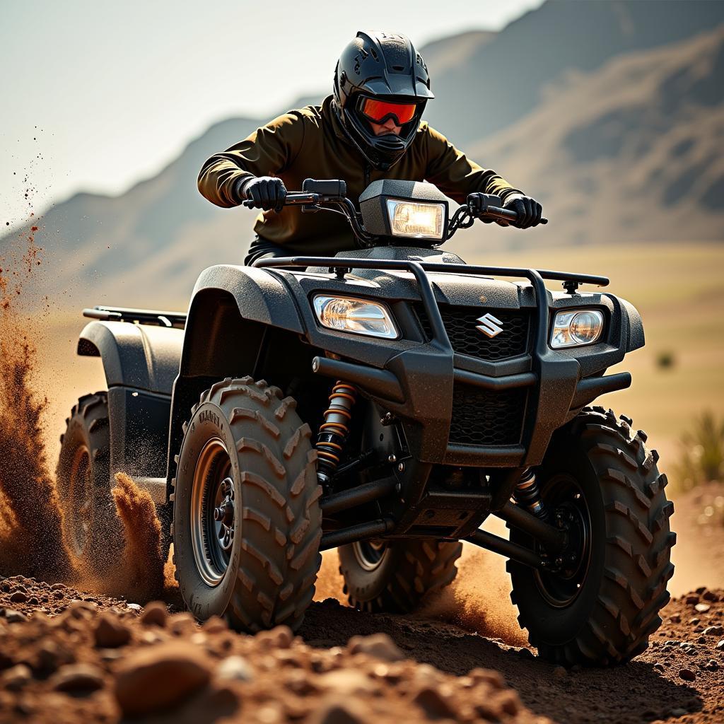 Suzuki Quad im Gelände