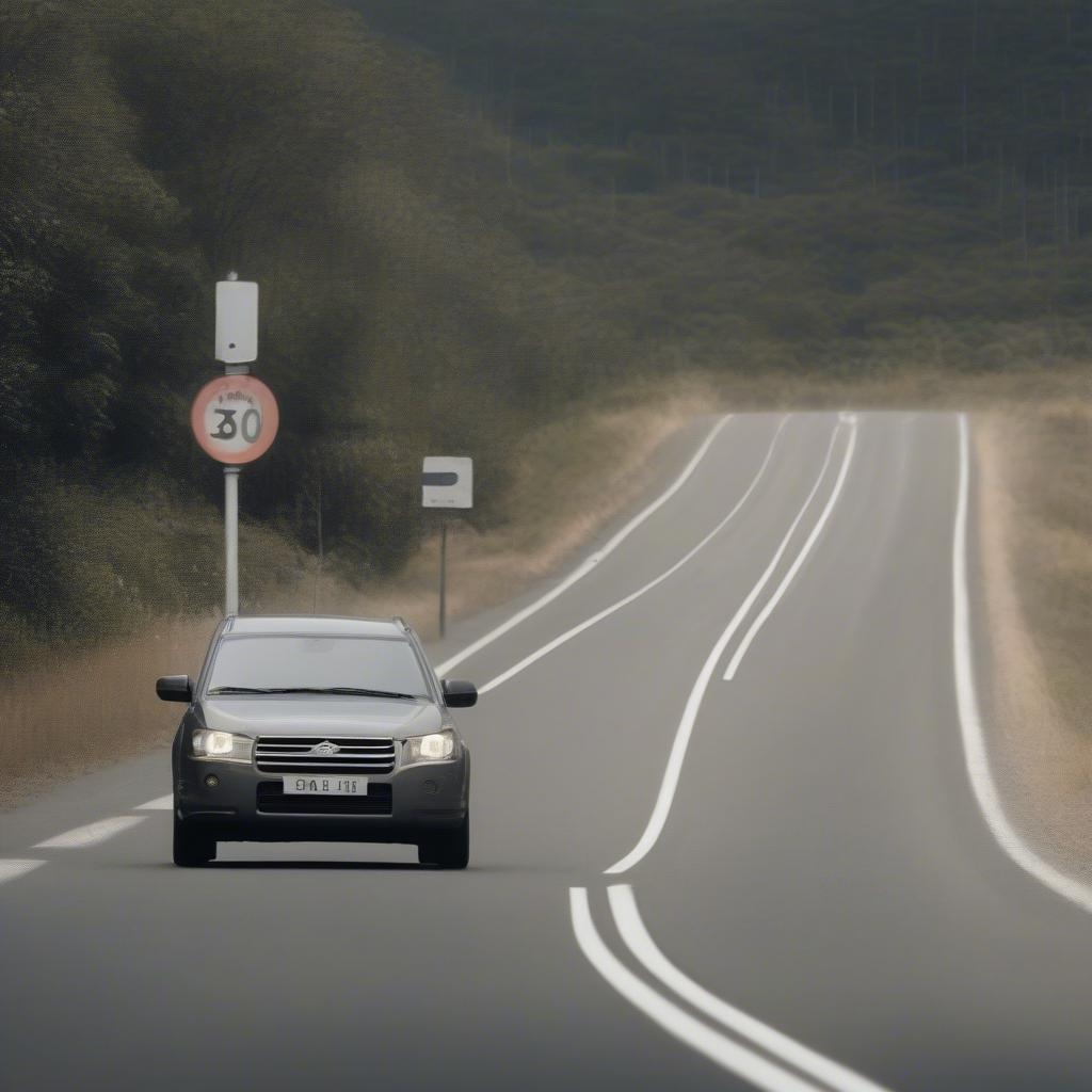 Tempolimit beachten für Verkehrssicherheit