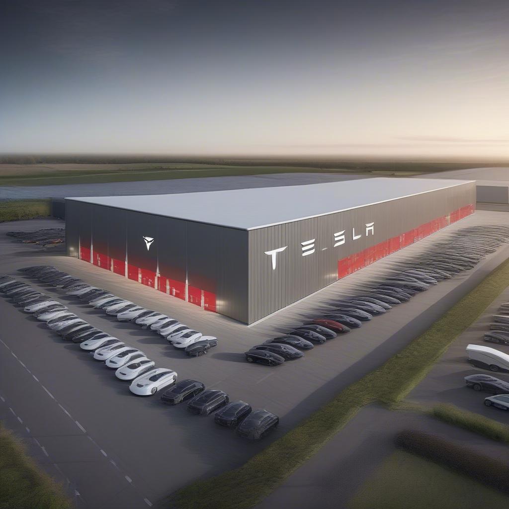 Tesla Fabrik in Tilburg