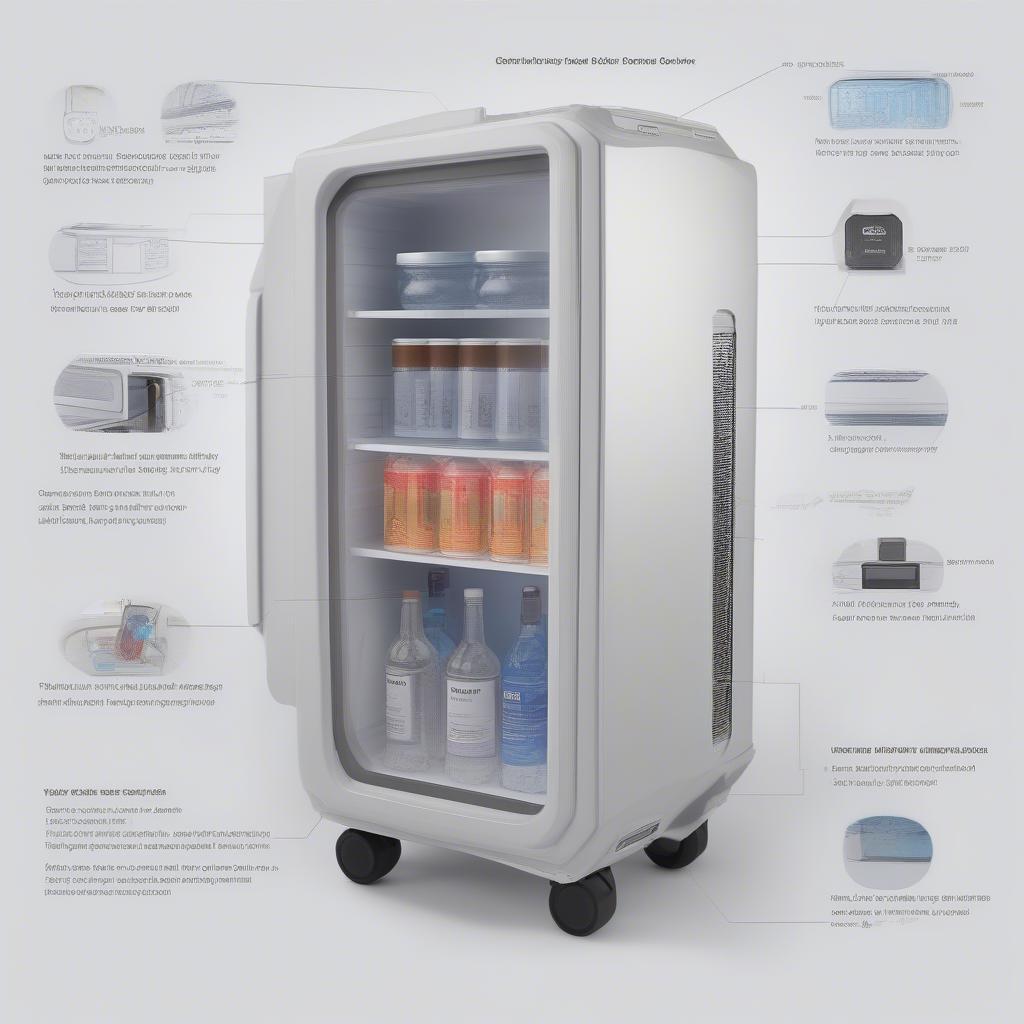 Thermoelektrische Kühlbox mit verschiedenen Funktionen