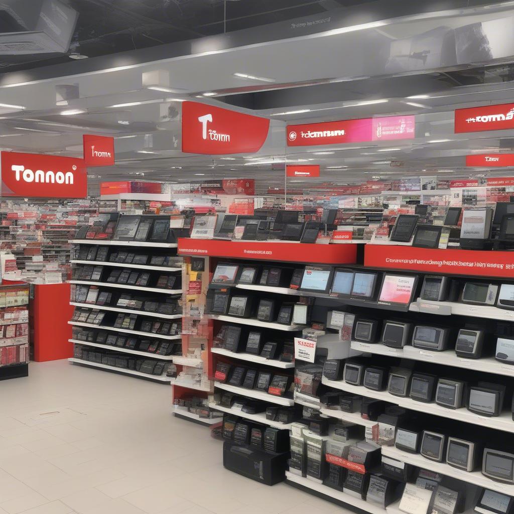 TomTom Navi Modelle im Media Markt Regal