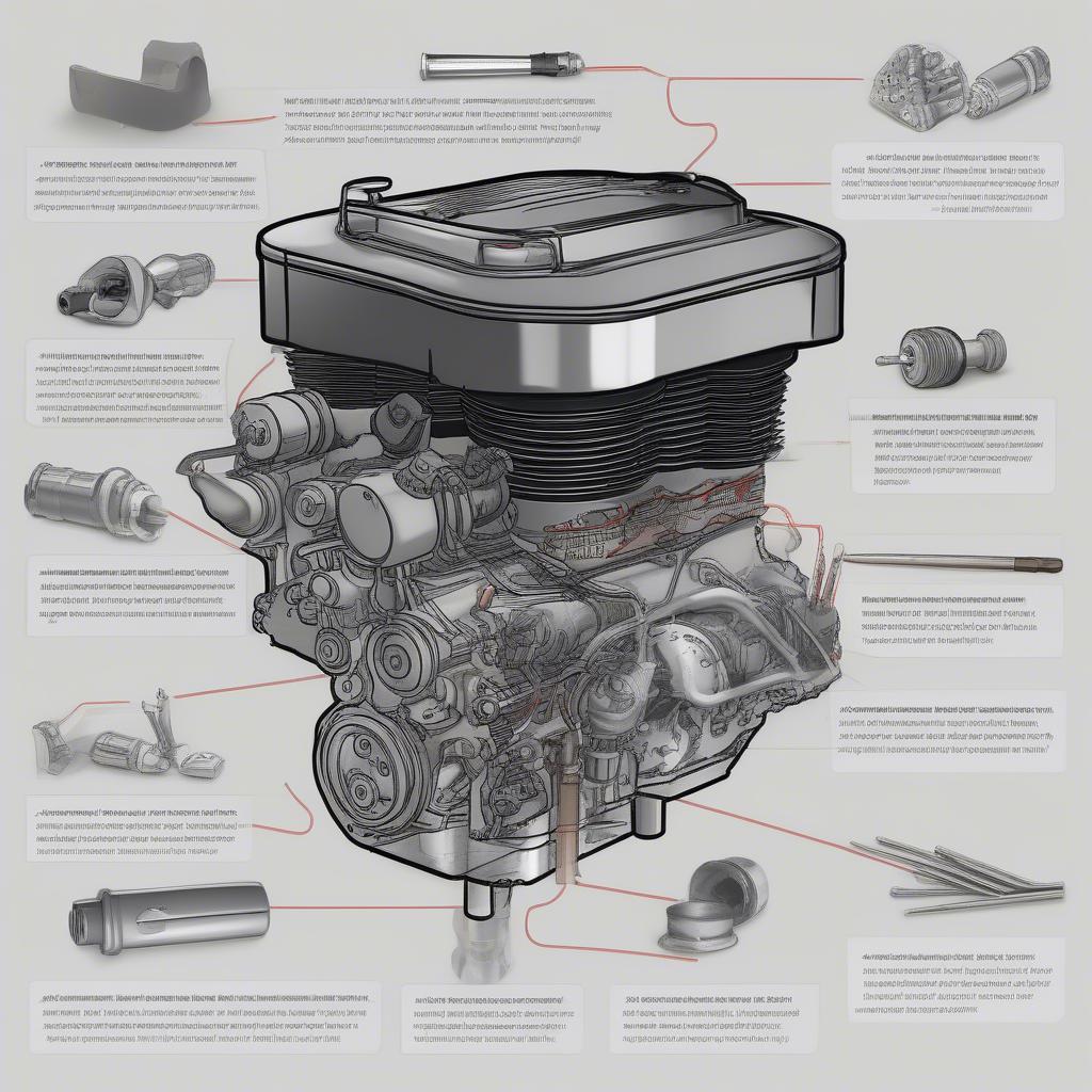 Wartung eines V8-Motors