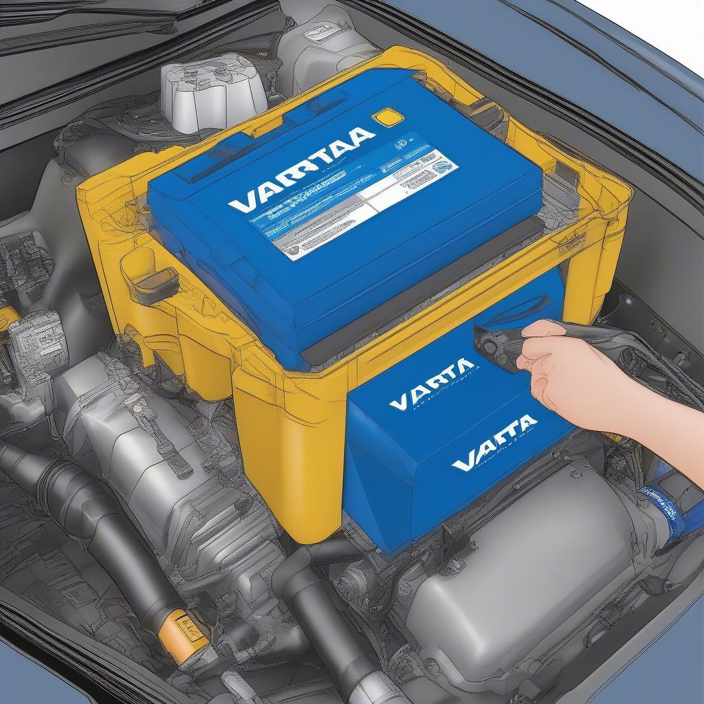 Varta Blue Dynamic EFB N70 Einbau im Auto