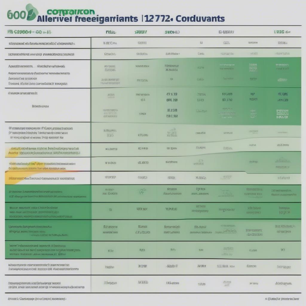 Vergleich von Kältemittel R600a mit Alternativen