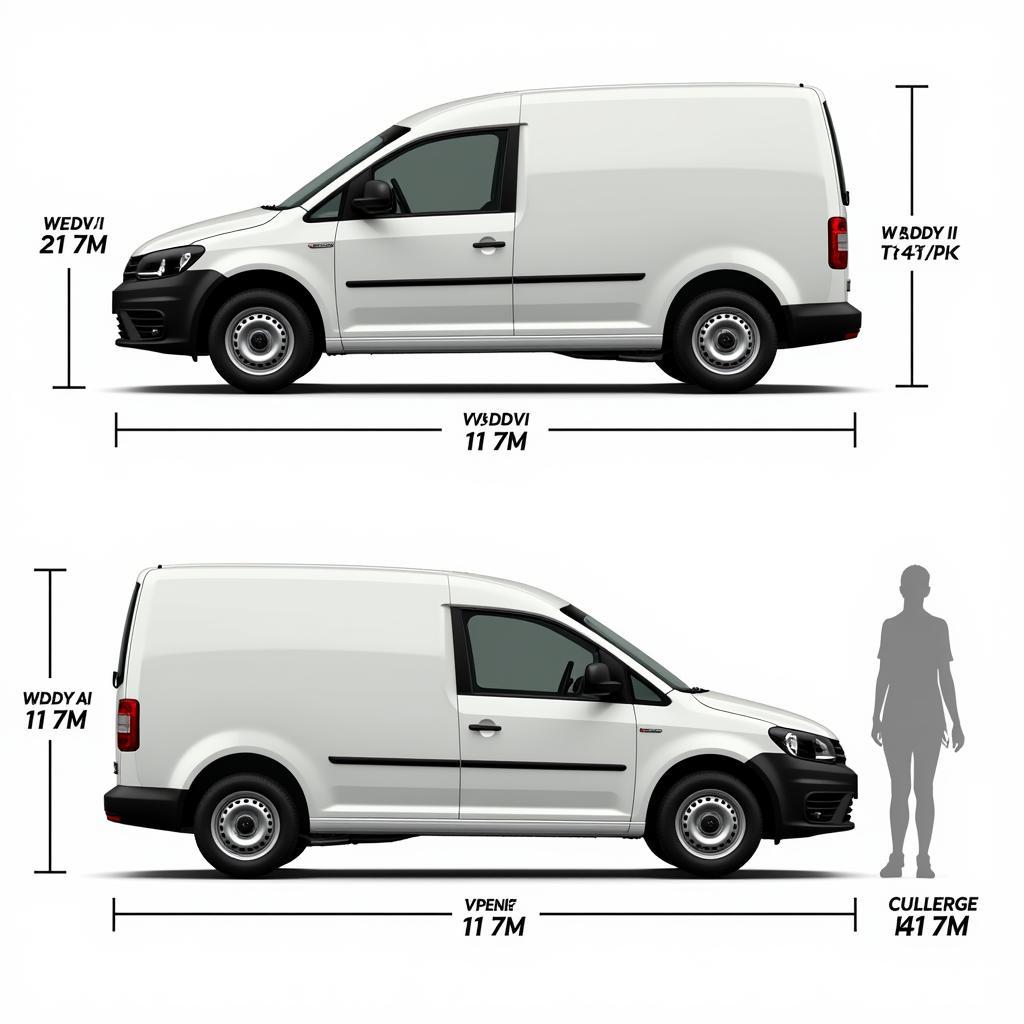 VW Caddy I Abmessungen