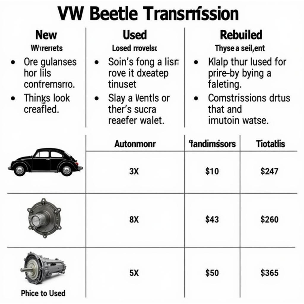 Kaufberatung für VW Käfer Getriebe: Tipps zum Kauf eines neuen oder gebrauchten Getriebes.