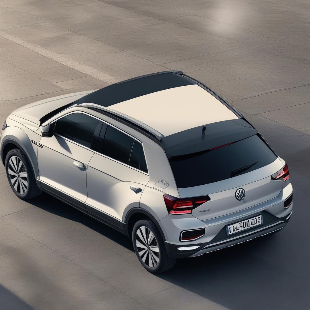 VW T-Roc Breite mit ausgeklappten Spiegeln