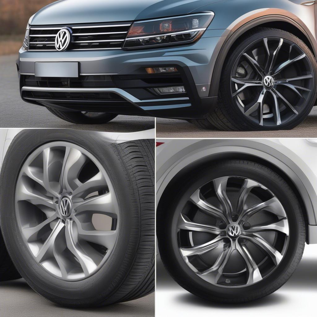 VW Tiguan Tuning Felgen Größenvergleich