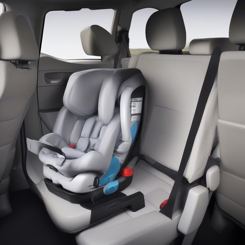 Kindersitzbefestigung mit Isofix im VW Touran 3