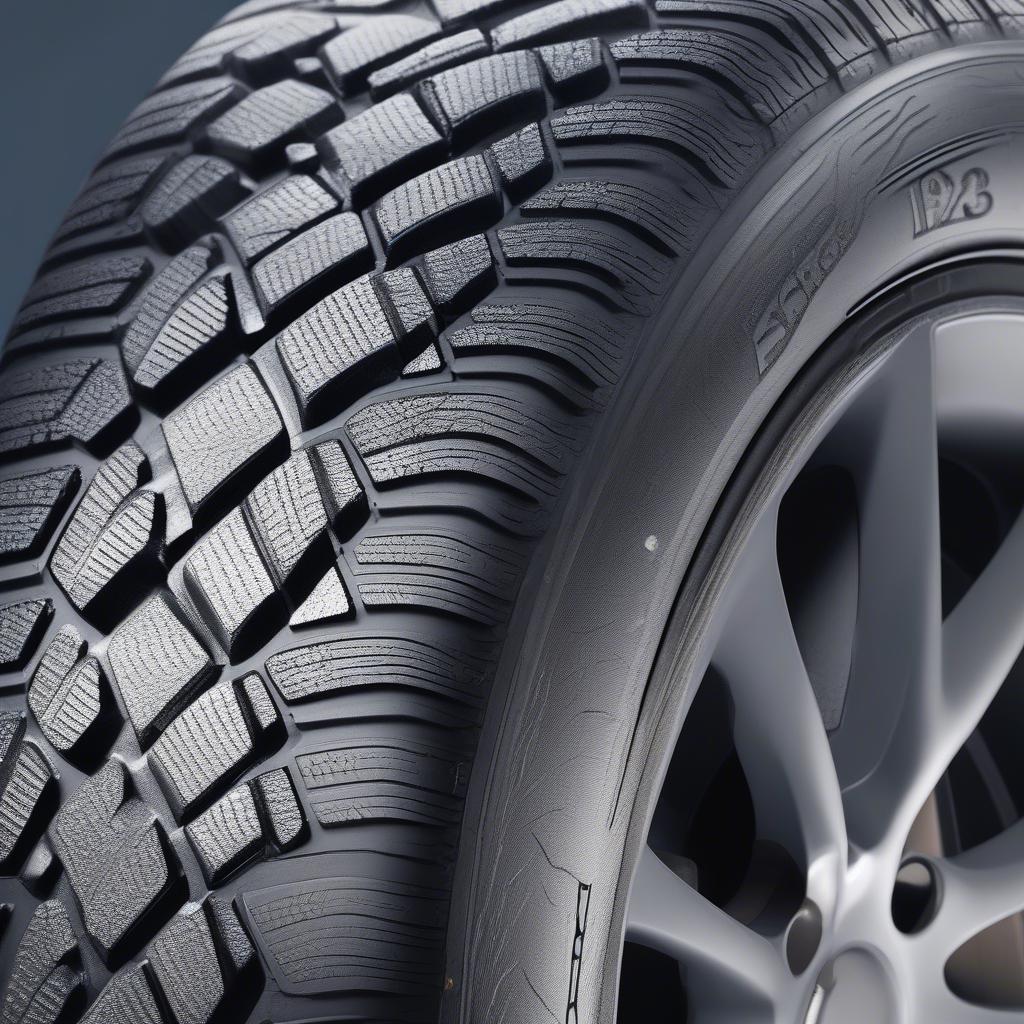 Profil eines Winterreifens 245/35 R19