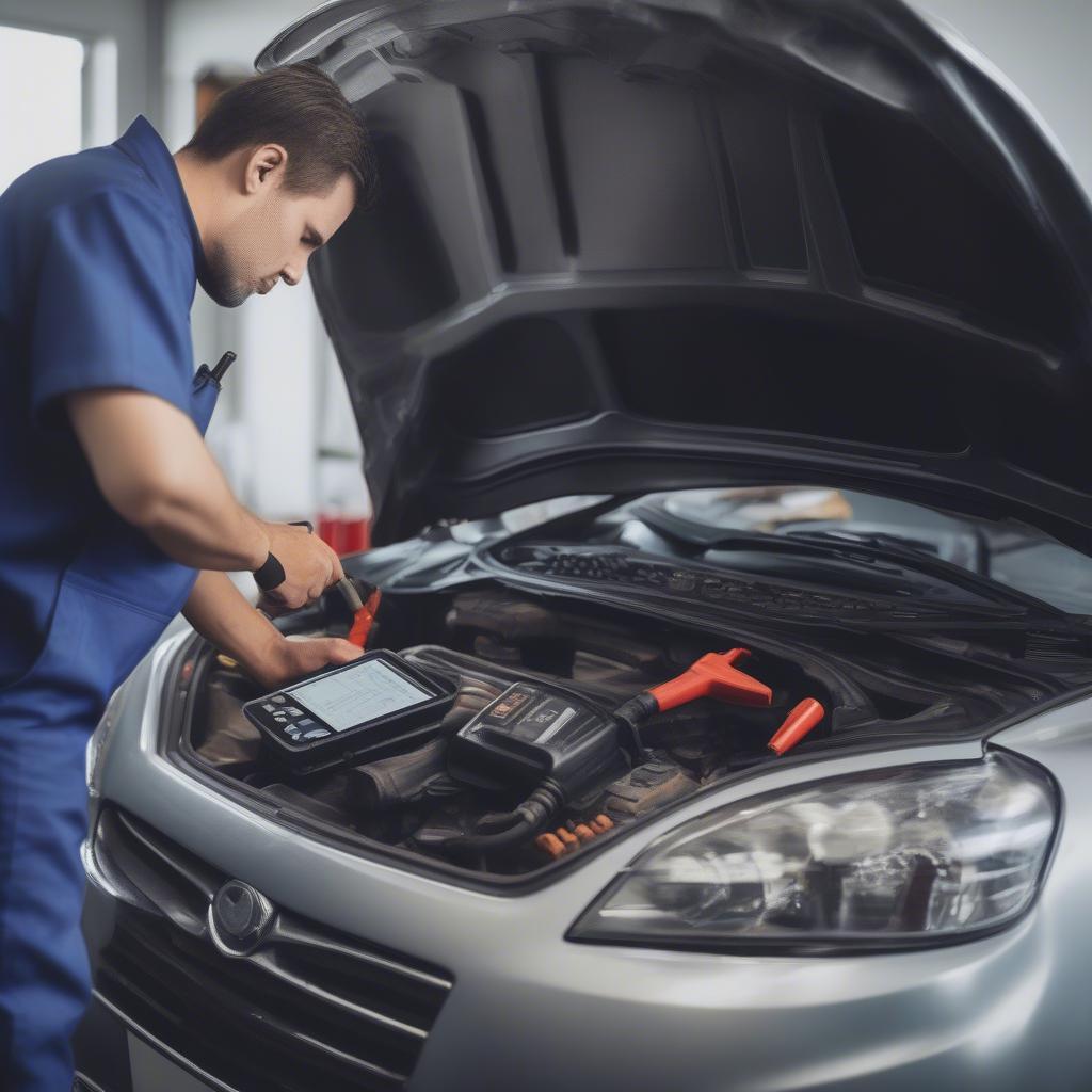 Diagnose des Zündverteilers in der Werkstatt