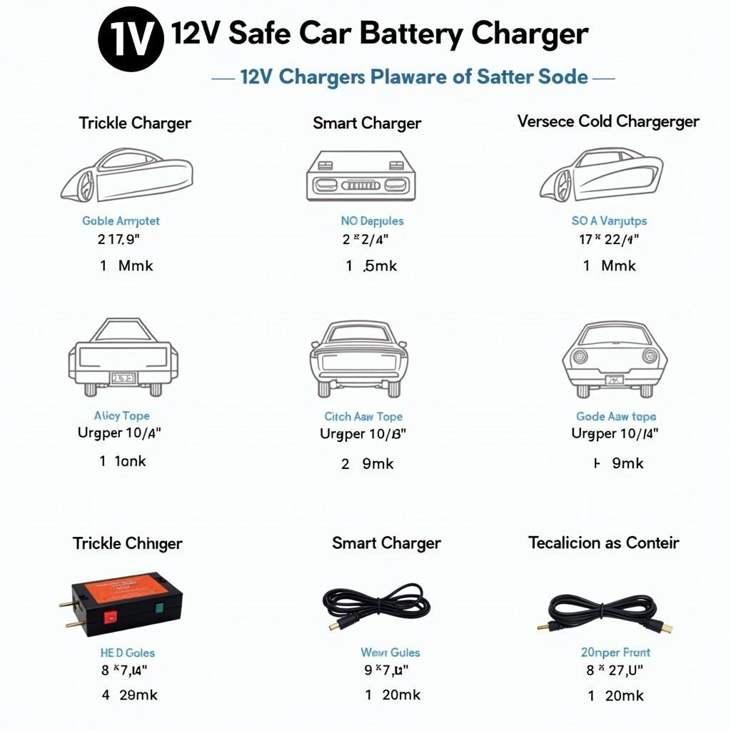 Verschiedene Typen von 12V Ladegeräten für Autobatterien