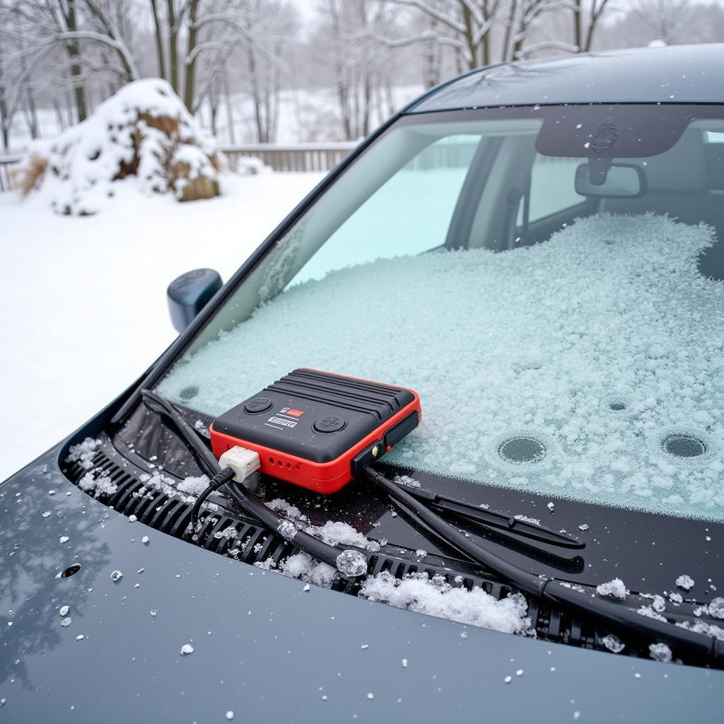 Akku Scheibenheizung für klare Sicht im Winter