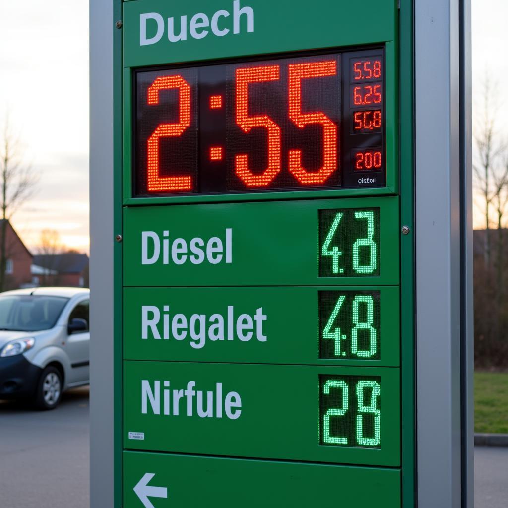 Aktuelle Dieselpreise in Egeln