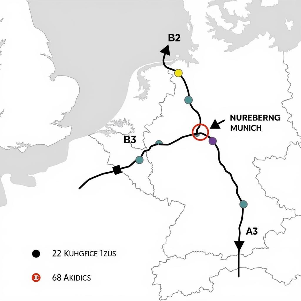 Alternative Routen zur A9 zwischen Nürnberg und München: Umfahrungsmöglichkeiten bei Stau.