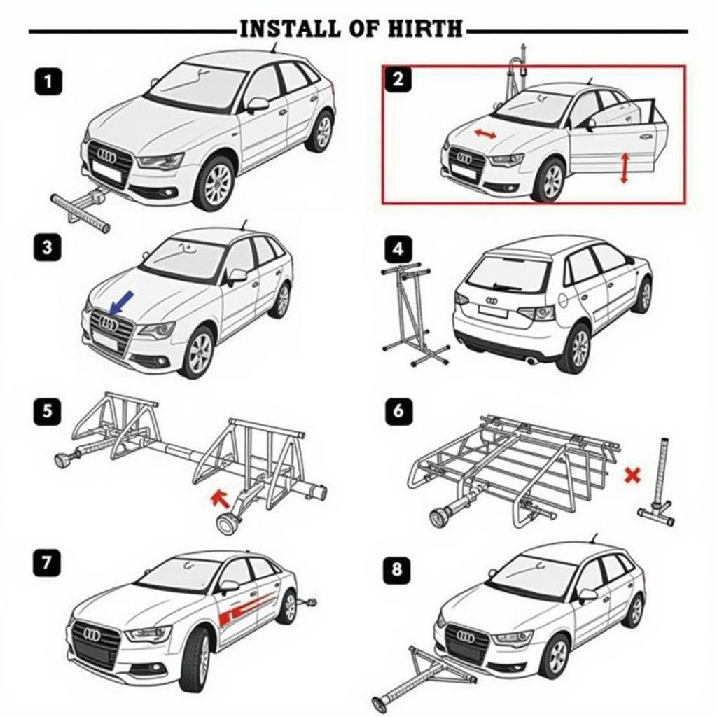 Montage einer Anhängerkupplung an einem Audi A2